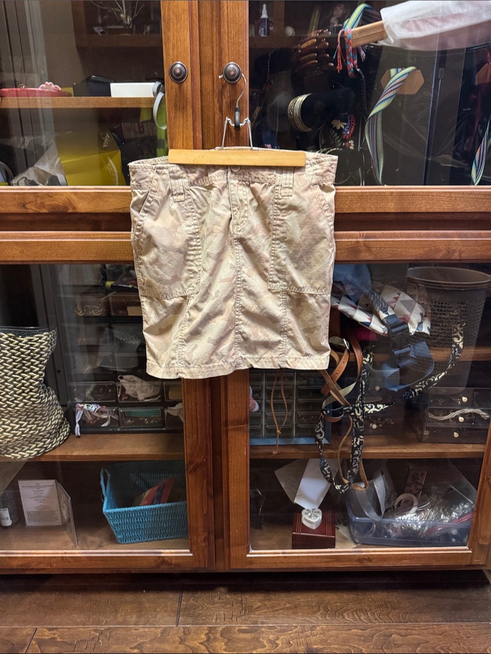 Daisy Fuentes Beige Mini Skirt